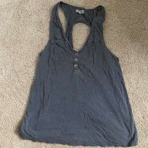 Grey flowy tank top